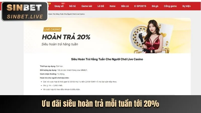 Hoàn trả cược thể thao 9ki bet hàng tuần