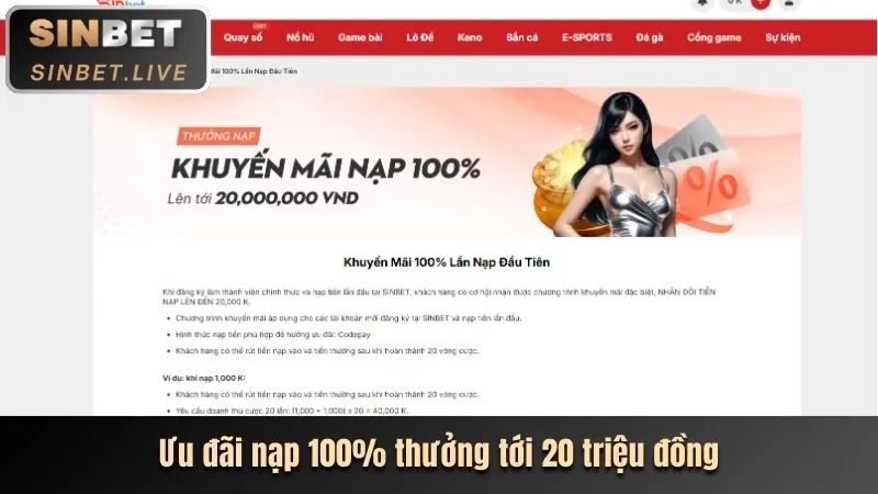 Thưởng nạp lại casino trực tuyến 9ki bet